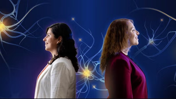 A physician and a biomedical researcher